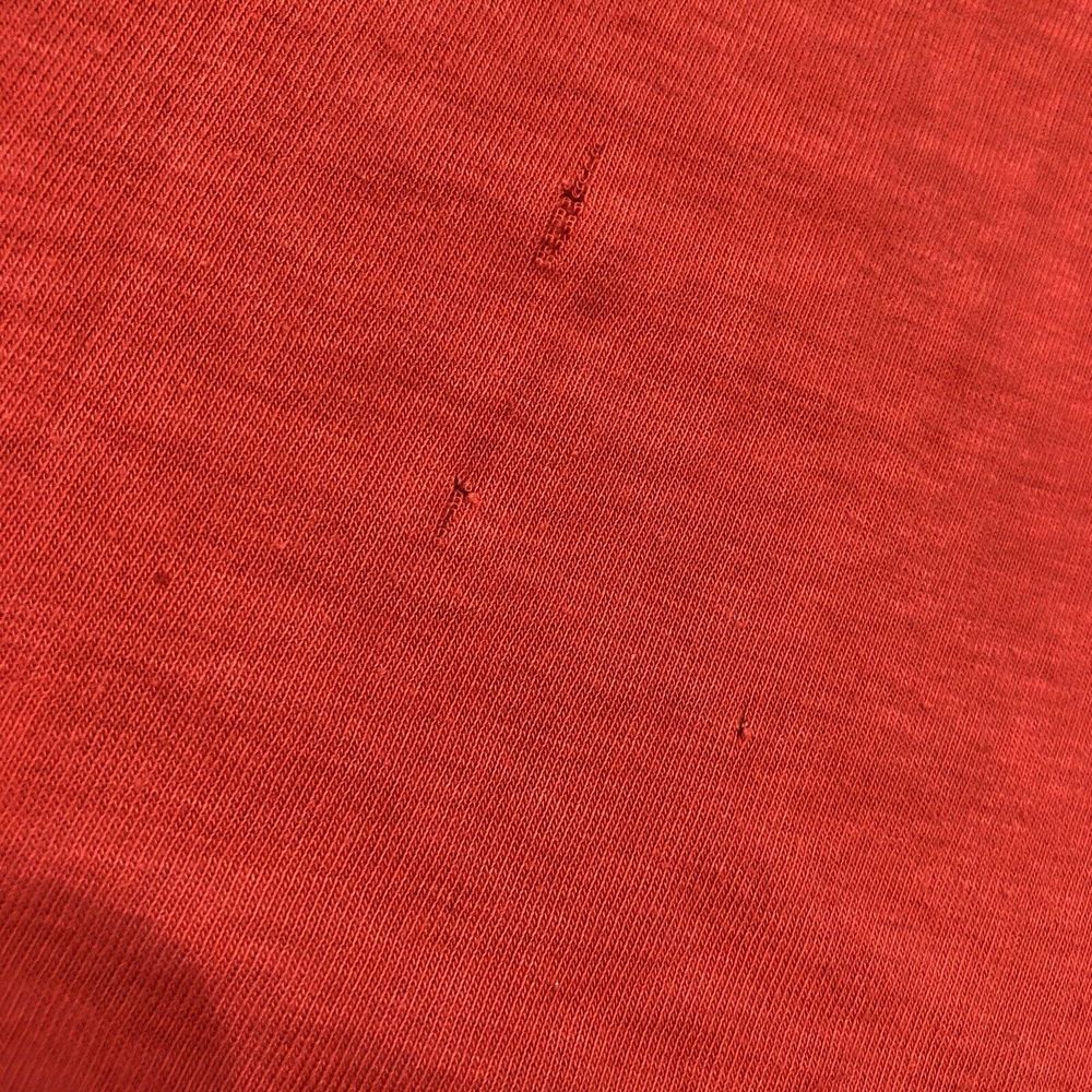 Nike Mens Basic T-Shirt Red Heathered Short Sleeve Small Swoosh Crew Neck M - Picture 9 of 9